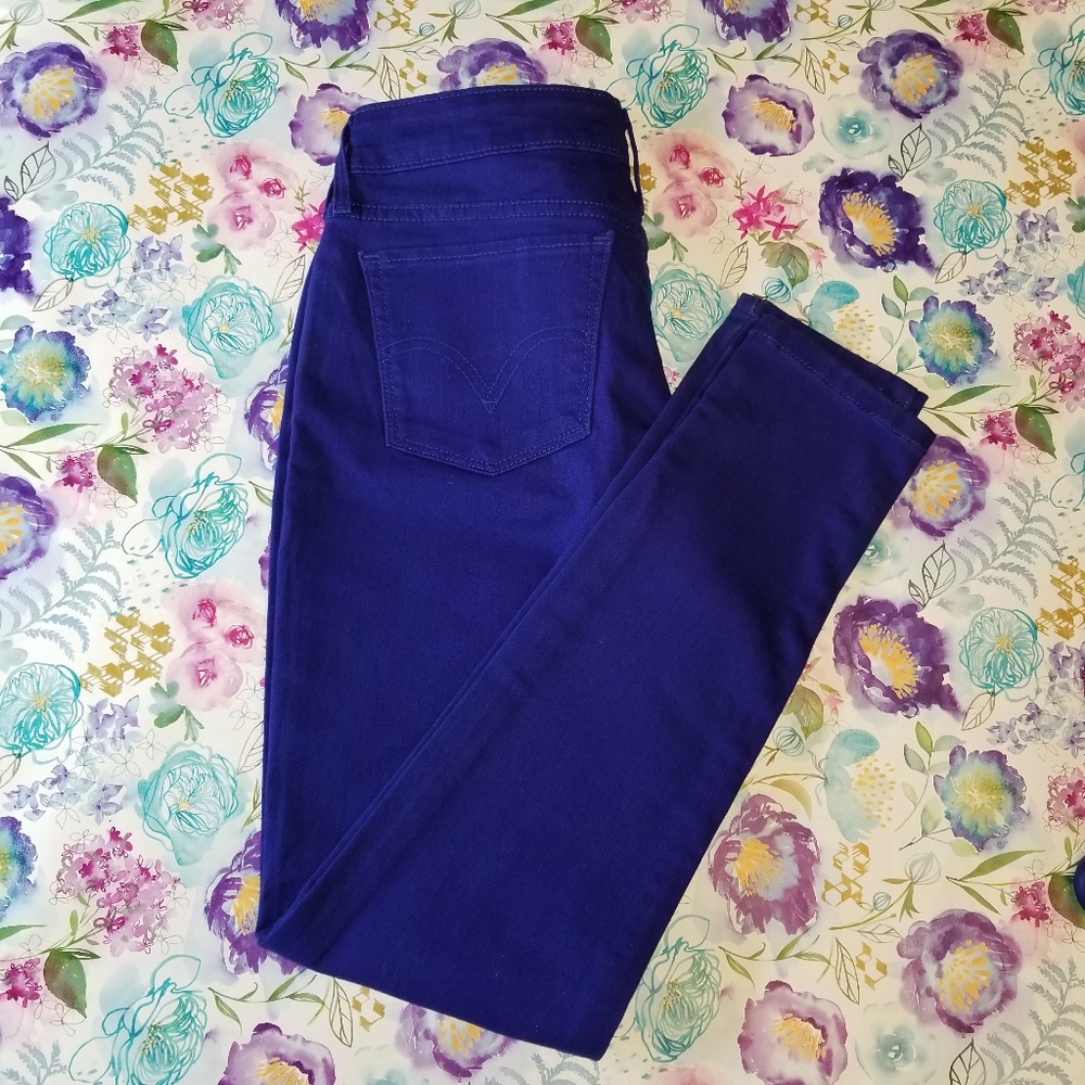 Levi's Leggings Size 10 PETITE M Royal Blue